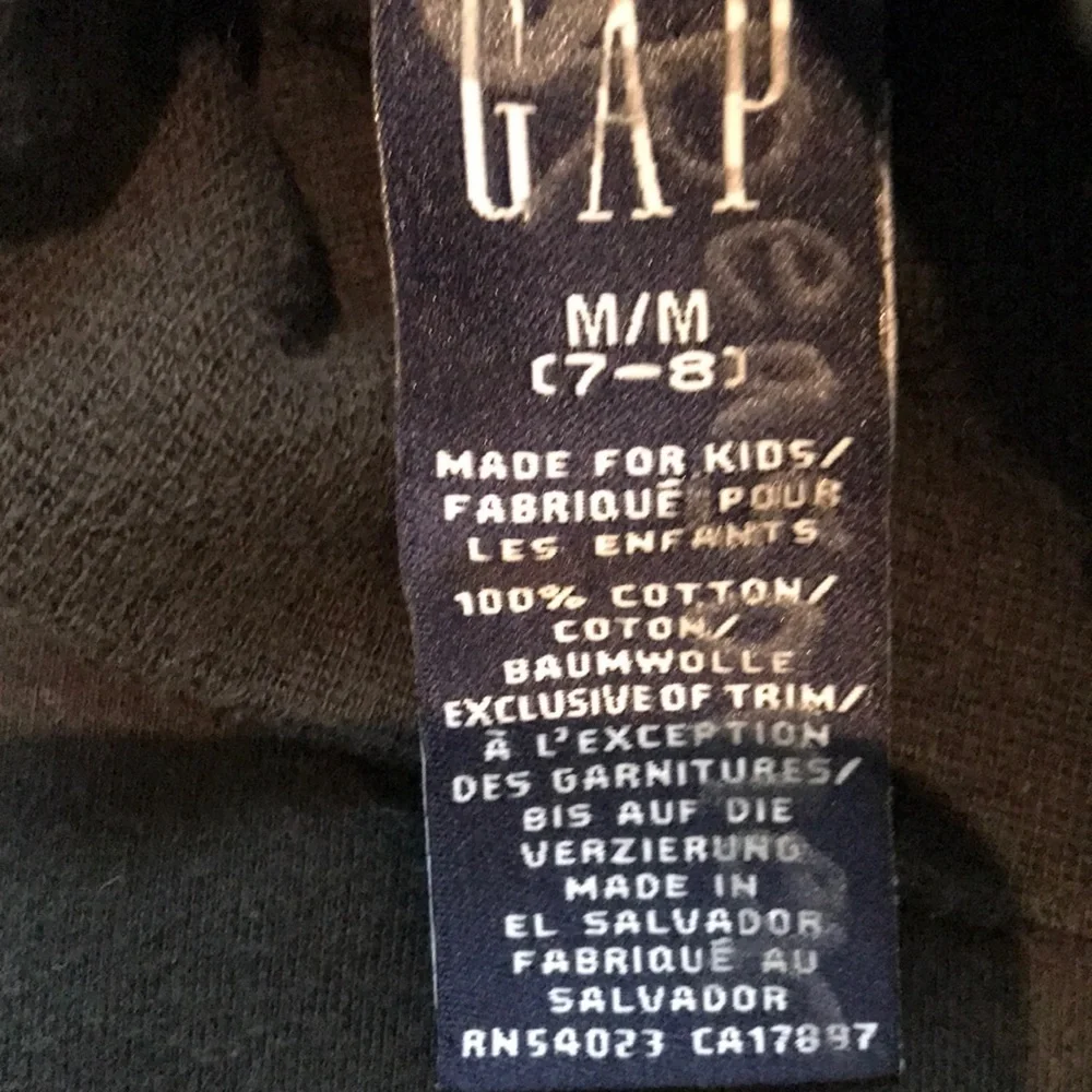 GAP kids unisex black turtleneck top
